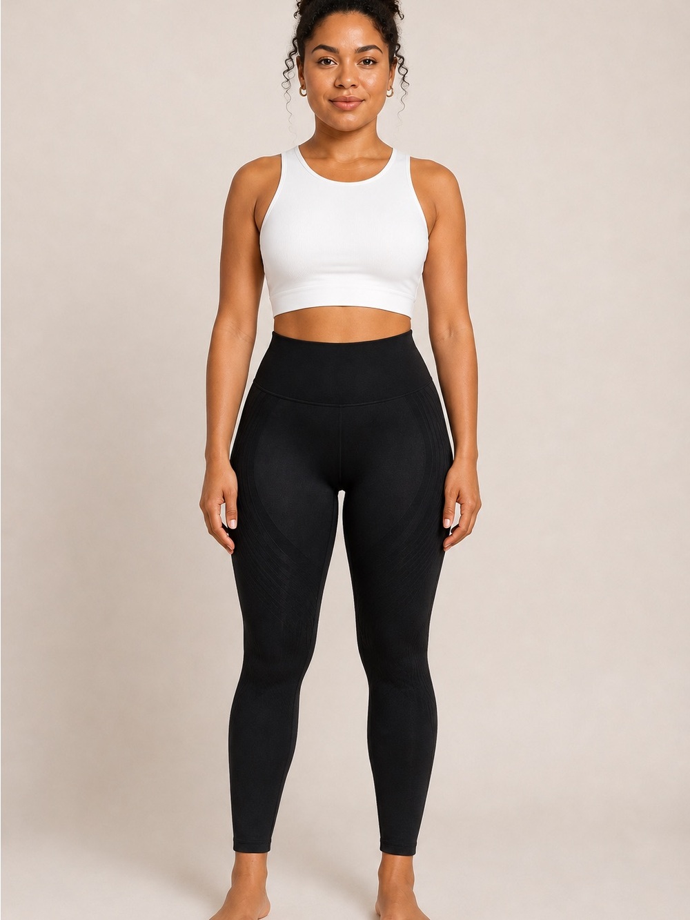 Black Seamless Scrunch Butt-Lifting Leggings